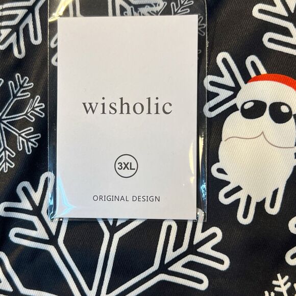 Wisholic 2 Piece Santa Suit Jacket and Pants Size 3X Santa Snowflakes Christmas - Picture 13 of 16